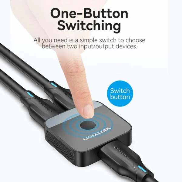 VENTION AKOB0 HDMI 2 In 1 Out 4K@60Hz Bi-Directional HDMI Switcher - Image 7