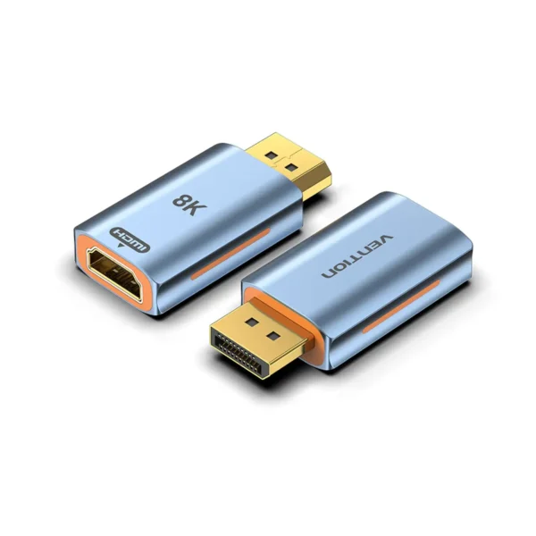 VENTION HFMH0 DisplayPort to HDMI 8K Adapter (Gray) Gold-Plated Connector - Image 7