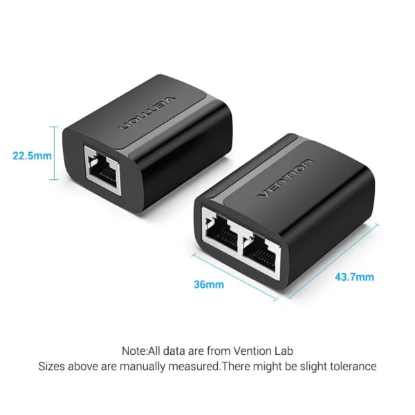 VENTION IPTB0 RJ45 Splitter Adapter (2 Pack) Gold-Plated Connectors - Image 12