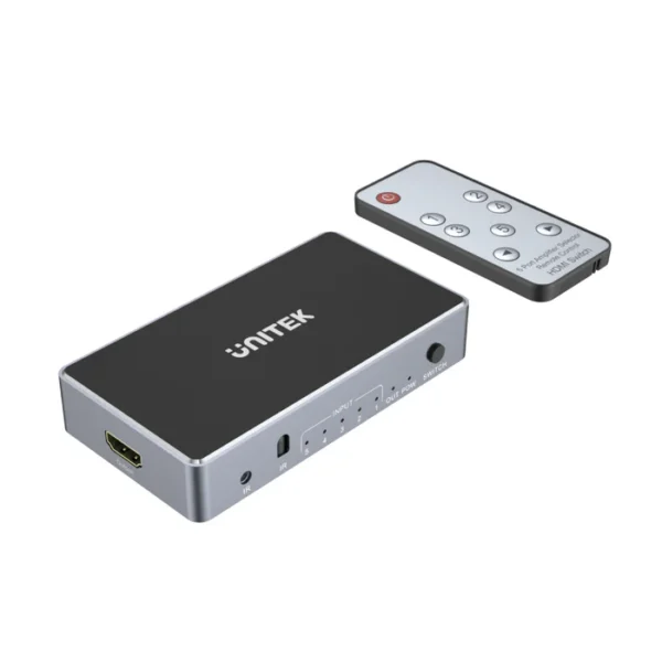 UNITEK 4K HDMI Switch 5 In 1 Out with IR Remote, Supports 4K@30Hz, HDR, 3D, Dolby - Image 7