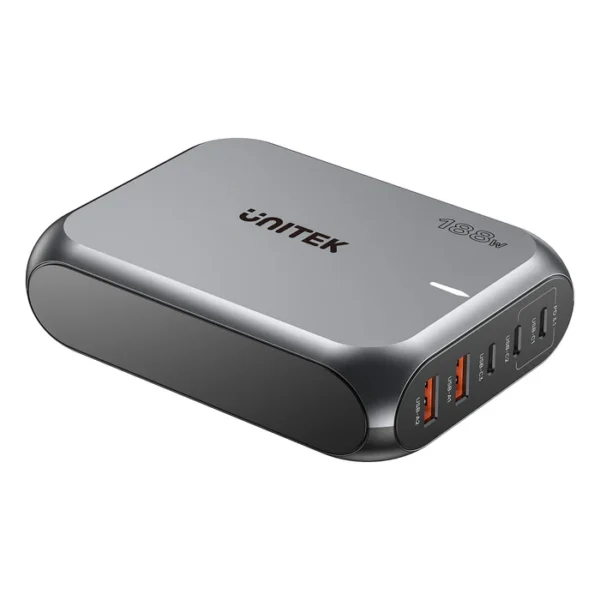 UNITEK 188W PD3.1 Desktop GaN Charging Station 5-Port Laptop & Phone Charger - Image 12