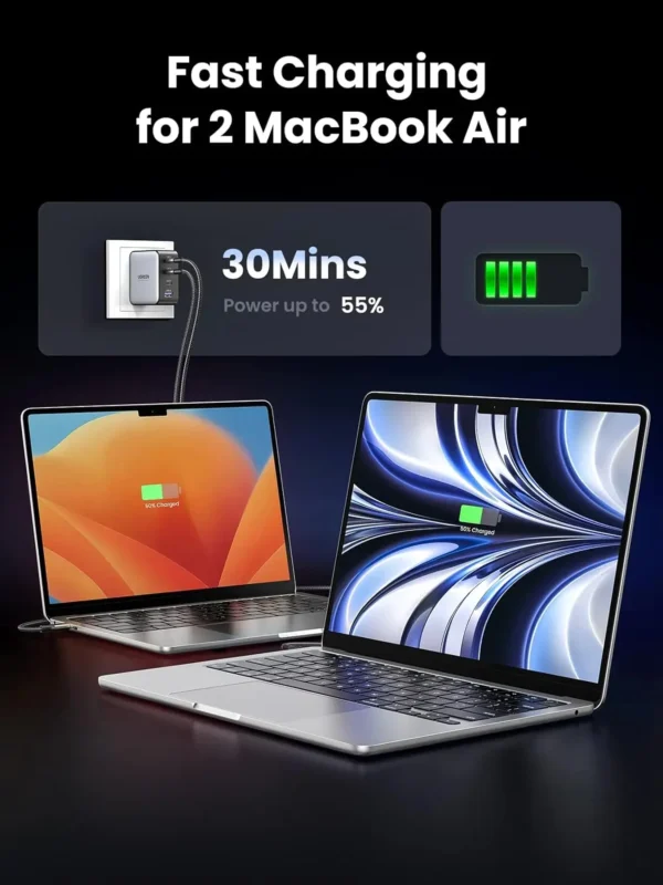 UGREEN 10375 Nexode 100W GaN Charger 4-Port PD3.0/PPS for MacBook Pro/Air, iPhone 16/15 - Image 2
