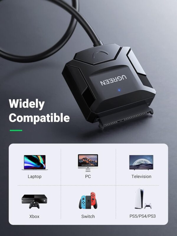 UGREEN 20231 SATA to USB 3.0 Adapter Cable 5Gbps UASP - Image 5
