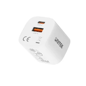 UNITEK 33W Dual Port Wall Charger PD & QC 3.0