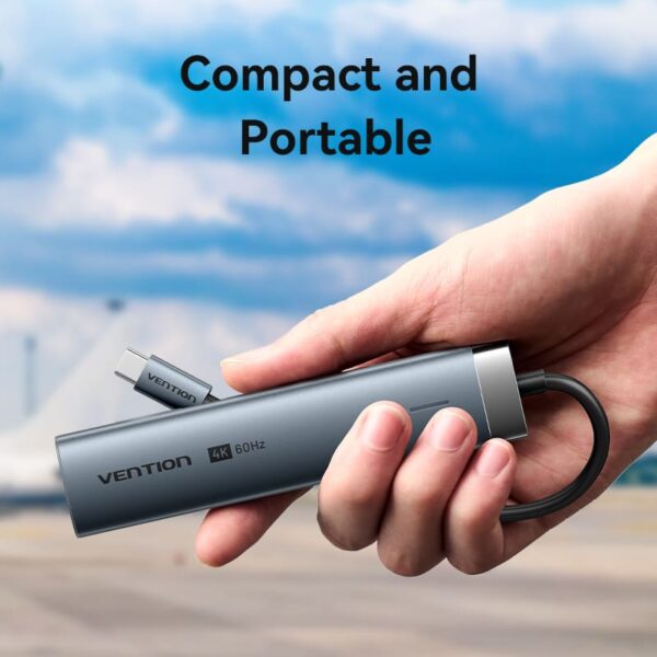 VENTION TGNHB 6-in-1 USB-C 3.2 Gen1 Docking Station (4K@60Hz, 100W PD, Gigabit Ethernet) - Image 10