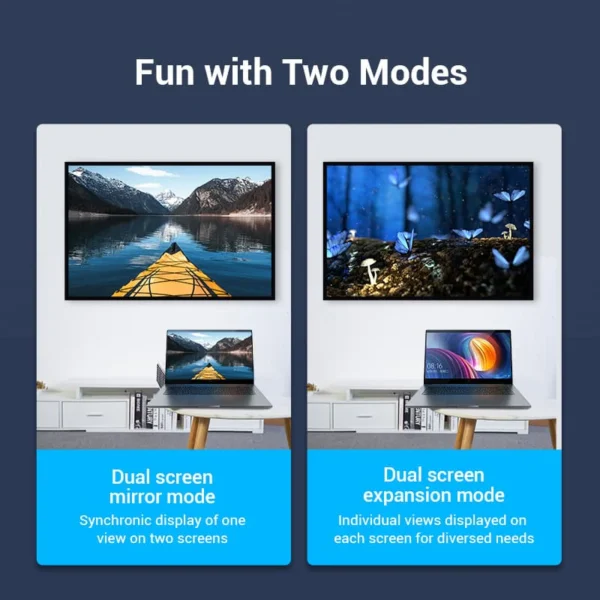 VENTION 4K@60Hz HDMI 270 Degree Male to Female Adapter Black – Gold-Plated Connector - Image 6