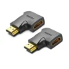 VENTION 4K@60Hz HDMI 270 Degree Male to Female Verticle Flat Adapter
