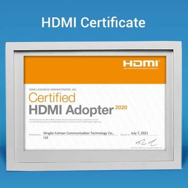 VENTION 4K@60Hz HDMI 90 Degree Male to Female Adapter Black – Gold-Plated Connector - Image 10