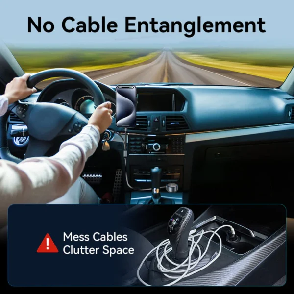 VENTION 30W PD Fast Car Charger with Built-In USB-C + Lightning Cables for iPhone 16/15/14 - Image 14