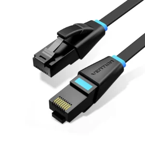 VENTION Flat UTP Cat6 Ethernet Cable (1.6mm Ultra Thin) Gigabit Speed with Gold-Plated RJ45 Connectors