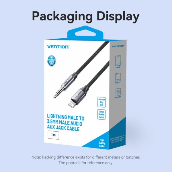 VENTION Lightning to 3.5mm Audio Cable MFi-Certified DAC Chip for iPhone 14/13/12/11/X/8/7 - Image 16
