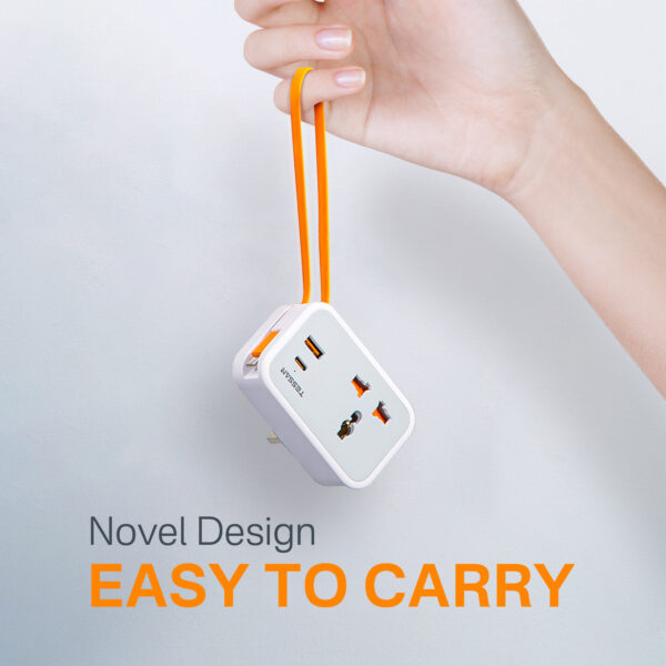 TESSAN Wall Outlet with USB Charging DE Plug (1AC + 1USB-A + 2USB-C, 20W PD/18W QC) - Image 6