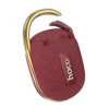 HOCO HC17 Wireless Bluetooth 5.3 Portable Mini Sports Speaker with Bluetooth, TF Card, USB Drive, AUX, FM Radio - Wine Red