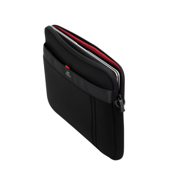 RIVACASE 5120 13.3 Inch Laptop Sleeve Case Bag for MacBook Air/Pro (Black) - Image 4
