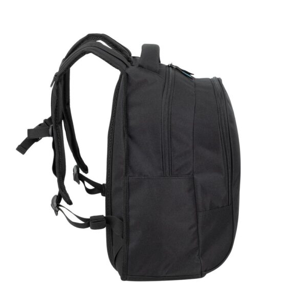 RIVACASE 5565 Black 22L Lite Urban Backpack Eco-Friendly & Ergonomic (Black) - Image 4