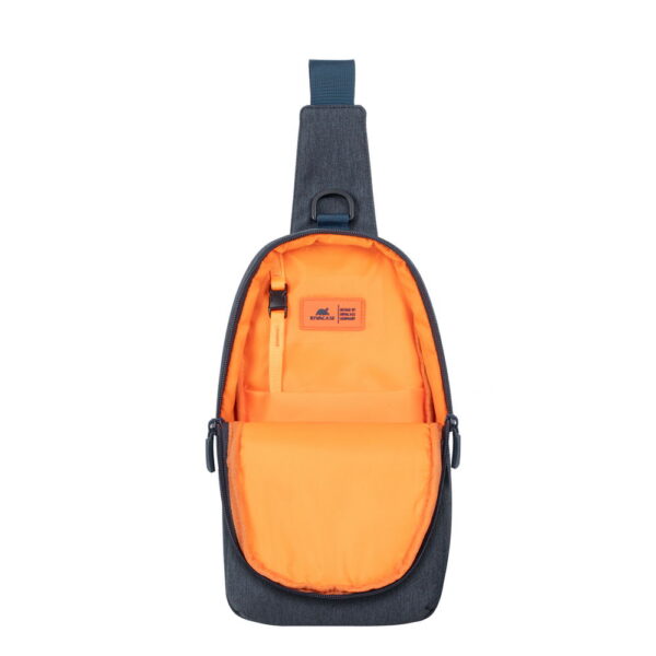 RIVACASE 7711 Dark Grey Sling Bag for Tablet & Smartphone up to 10.5" (Galapagos Collection) - Image 4