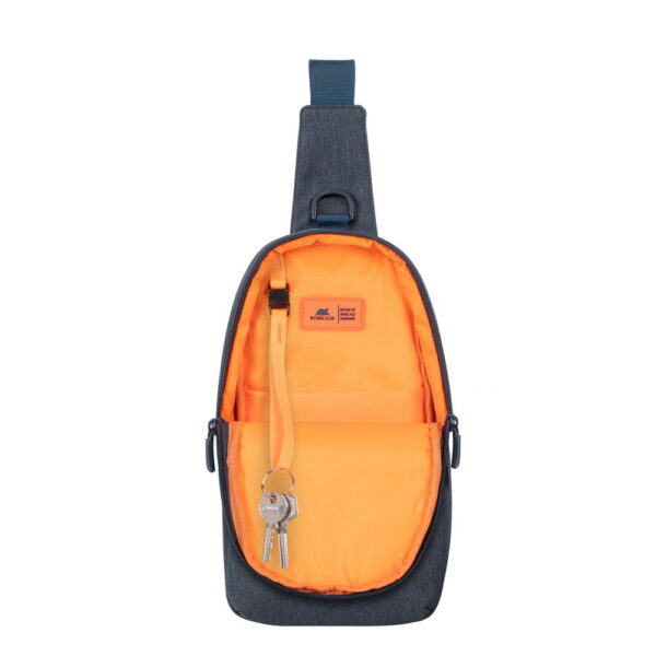 RIVACASE 7711 Dark Grey Sling Bag for Tablet & Smartphone up to 10.5" (Galapagos Collection) - Image 5