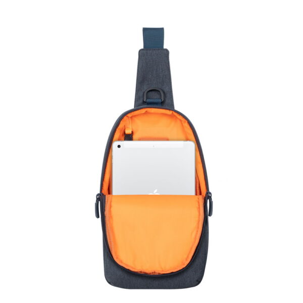 RIVACASE 7711 Dark Grey Sling Bag for Tablet & Smartphone up to 10.5" (Galapagos Collection) - Image 6