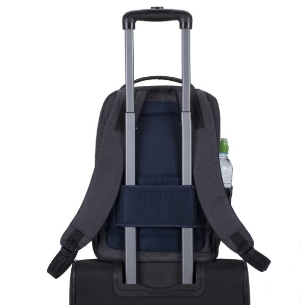 RIVACASE 7765 Black ECO Laptop Backpack 16" Sustainable & Secure Business Backpack - Image 4