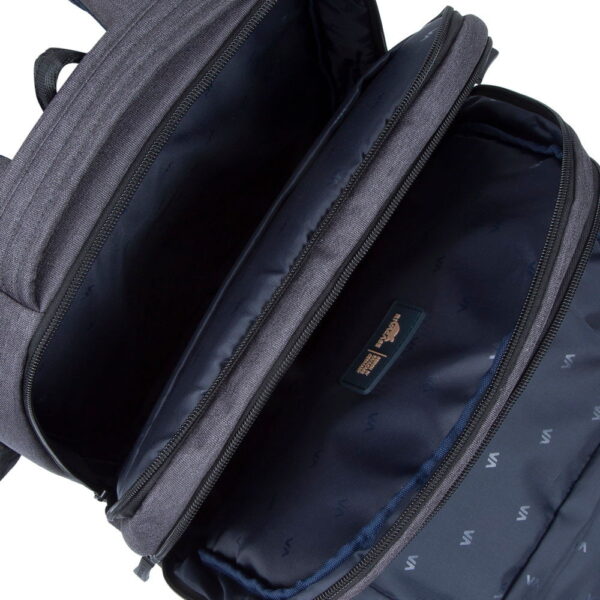 RIVACASE 7765 Black ECO Laptop Backpack 16" Sustainable & Secure Business Backpack - Image 6