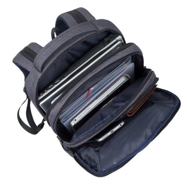 RIVACASE 7765 Black ECO Laptop Backpack 16" Sustainable & Secure Business Backpack - Image 7