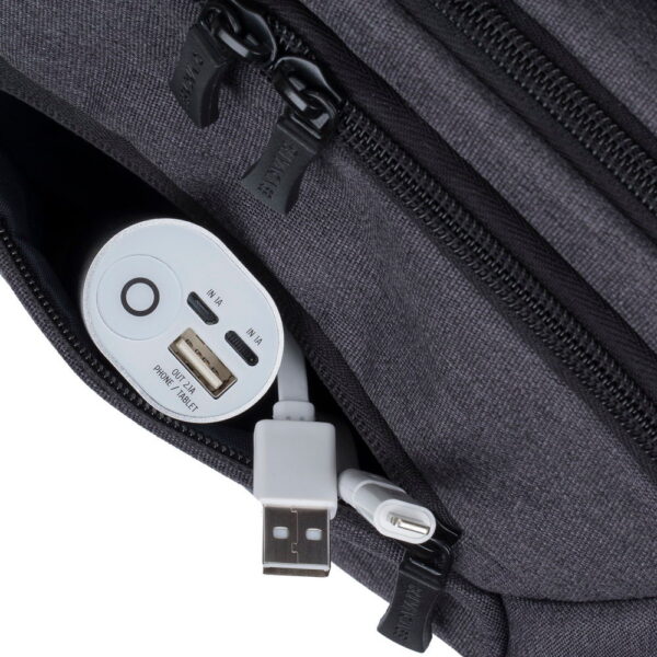 RIVACASE 7765 Black ECO Laptop Backpack 16" Sustainable & Secure Business Backpack - Image 8