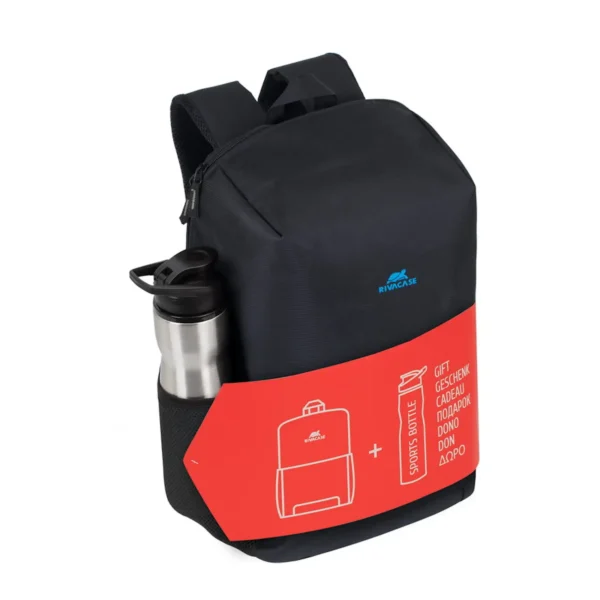 RIVACASE BUNDLE 05 / 8068 Black Laptop Backpack 15.6" + 750ml Sports Bottle - Image 15