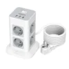 TESSAN 11-in-1 Power Strip Tower with 8 AC Outlets