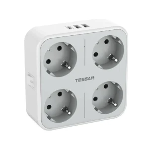 TESSAN TS-302-DE-C 7-in-1 European Wall Plug