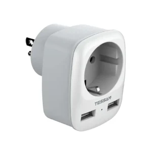 TESSAN TS-611-DE Europe to US Plug Adapter