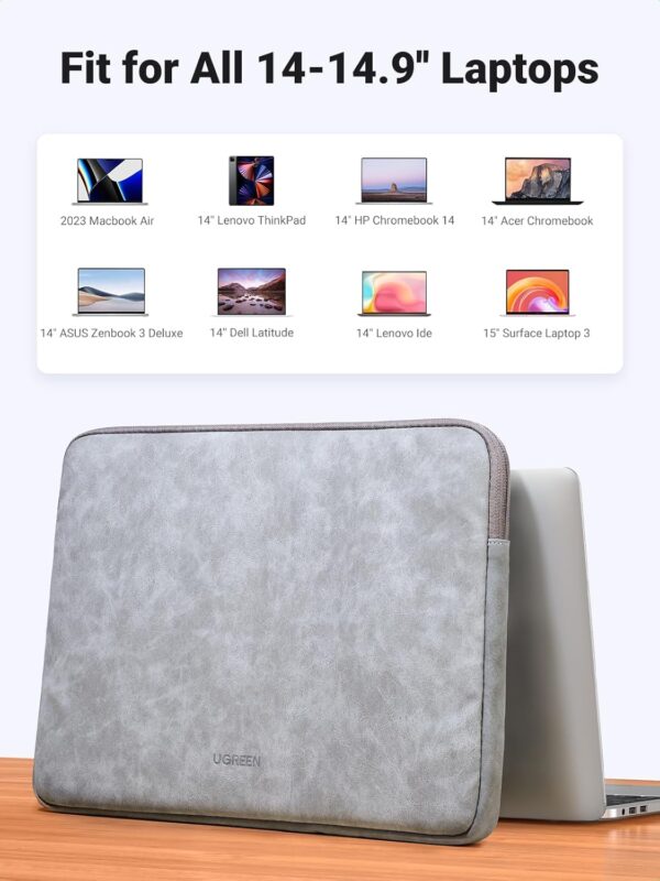UGREEN 20476 14-15 Inch Laptop Sleeve, Shockproof, Water-Resistant Case - Image 5