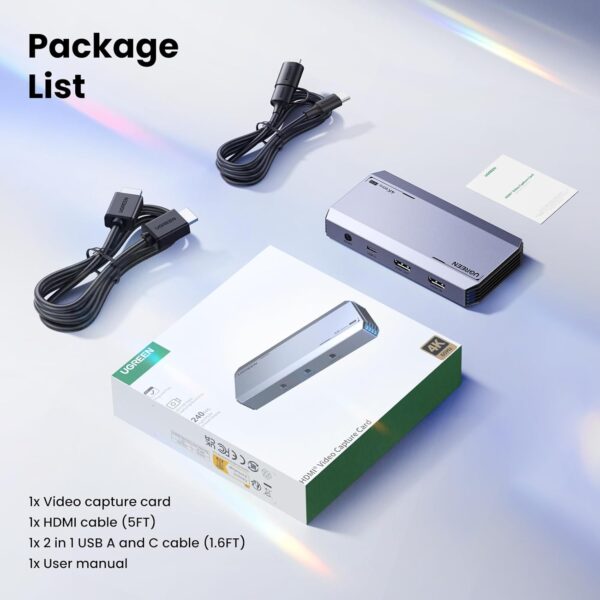 UGREEN 25173 4K@60Hz HDMI Capture Card for Live Streaming, Gaming - Image 9
