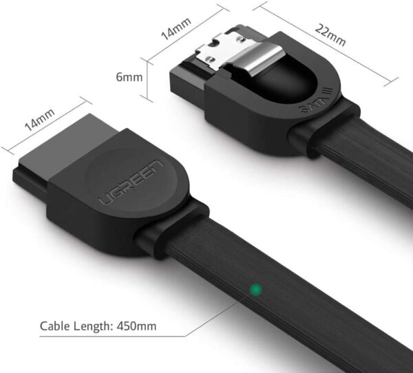 UGREEN 30796 SATA Cable 3.0 (0.5 Meter) High Speed 6Gbps - Image 6