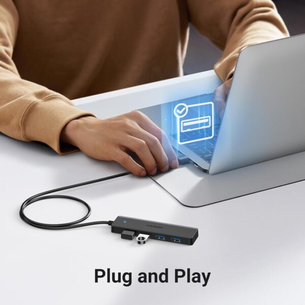 UGREEN 35574 USB 3.0 Hub 4-Port Ultra-Slim Expander, 5Gbps (1 Meter Cable) - Image 5