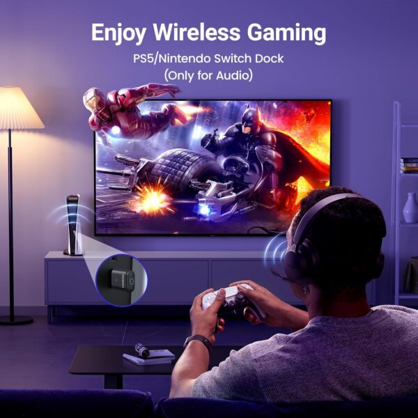 UGREEN 45008 Bluetooth 5.3 Adapter for PS5 and PC APTX Low Latency - Image 2
