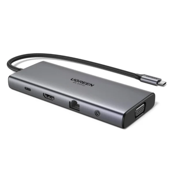 UGREEN 45520 11-in-1 USB-C Docking Station 4K@60Hz HDMI, 100W PD, Gigabit Ethernet - Image 2