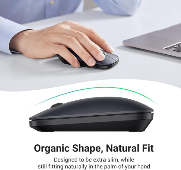 UGREEN 90372 Wireless Mouse  2.4G Slim Portable (Black) 4000 DPI, Silent Click - Image 4