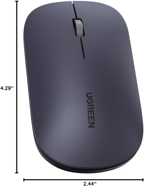 UGREEN 90372 Wireless Mouse  2.4G Slim Portable (Black) 4000 DPI, Silent Click - Image 10