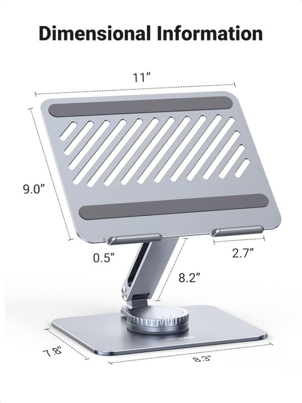 UGREEN 90849 Adjustable 360 Rotating Laptop Stand – Ergonomic Holder - Image 7