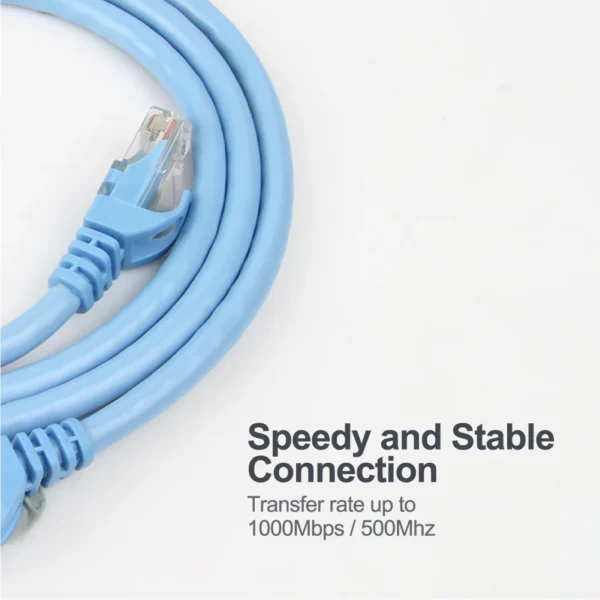 UNITEK Cat 6 Ethernet Cable 1000Mbps, 250MHz, 24K Gold-Plated RJ45, UTP Bare Copper - Image 2
