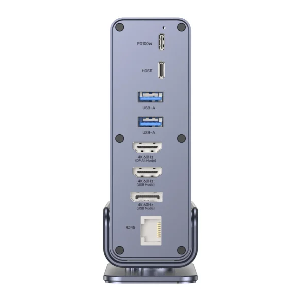 UNITEK 15-in-1 Universal DisplayLink Triple 4K@60Hz Docking Station, Aluminum, 360° Rotation - Image 16