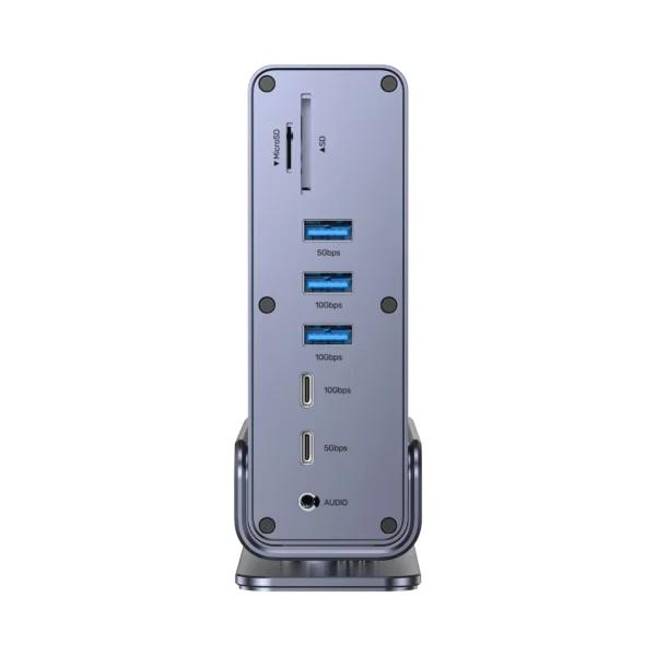 UNITEK 15-in-1 Universal DisplayLink Triple 4K@60Hz Docking Station, Aluminum, 360° Rotation - Image 17