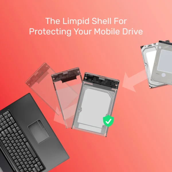 UNITEK DiskGuard Limpid R USB 3.0 to SATA III 2.5" HDD/SSD Enclosure - Image 6