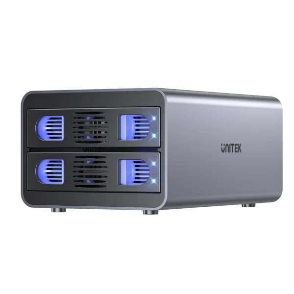 UNITEK 2-Bay RAID External Hard Drive Enclosure (10Gbps 40TB Max) Dual 2.5"/3.5" SATA HDD/SSD Dock - Image 17