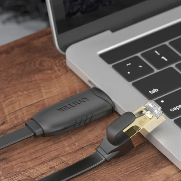 UNITEK Y-SP02001B USB 2.0 to RJ45 Console Rollover Flat Cable (1.8 Meter) - Image 3