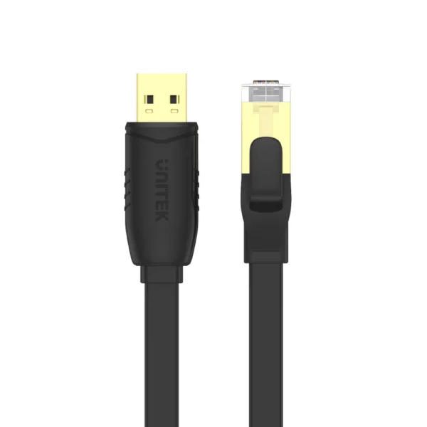 UNITEK Y-SP02001B USB 2.0 to RJ45 Console Rollover Flat Cable (1.8 Meter) - Image 6