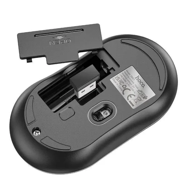 HOCO GM21 Platinum 2.4G Wireless Mouse with 4D Button Plug & Play 10M Range - Image 2