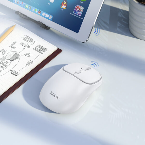 HOCO GM25 Royal Dual-Mode Wireless Mouse, 2.4G + Bluetooth 5.2/3.0, 1600 DPI, 4 Buttons - Image 3