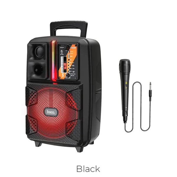 HOCO BS37 Dancer 10W Portable Bluetooth Speaker with Dynamic RGB Light Show - Image 2