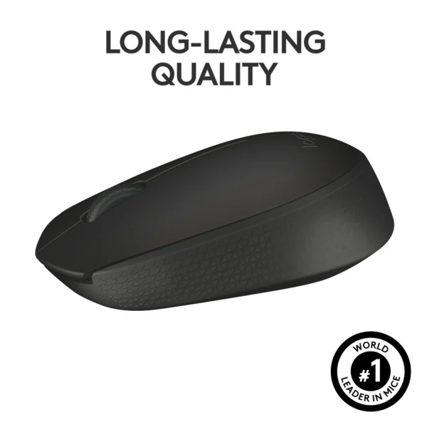 Logitech M170 Wireless Mouse 12-Month Battery 2.4GHz USB Nano Receiver 1000 DPI Plug & Play - Image 5